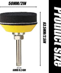 Two Inch Hook And Loop Sanding Backing Pad Kit With One Quarter Inch Shank Adapters Foam Buffer Pads And 50 Mm Discs