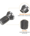 10 Pack Heavy Duty Torx Screws M3.5X14MM Grade 12.9 Alloy Steel round flat head socket bolt showing even pitch and smooth threads