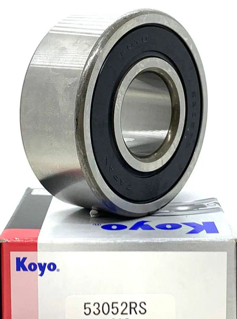 Angular Contact Double Row Bearing 5305-2RS Sealed on box, showing high precision industrial ball bearing design.