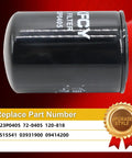 Beefed Up Heavy Duty Log Splitter Hydraulic Oil Filter Replacement 723P0405 in black with replacement part numbers