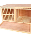 Solid Wood Pigeon Nest Box For Pairing And Racing Training Pro Grade Durable Brown With Rotating Door Bolt 80 By 40 By 45 Cm Pigeon Cage