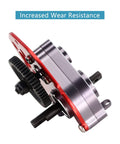 16G Complete Transmission Gearbox With Steel 0.3 Mod Gear Set For 1 24 Axial SCX24 Deadbolt C10 JLU Gladiator Bronco RC