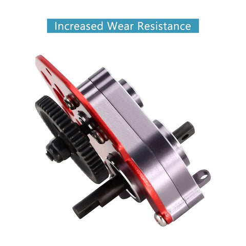 16G Complete Transmission Gearbox With Steel 0.3 Mod Gear Set For 1 24 Axial SCX24 Deadbolt C10 JLU Gladiator Bronco RC