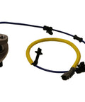Built Tough Zero Hassle Installation Drop In Front Wheel Bearing And Hub Assembly For 2018 To 2020 Ford Expedition F150 Lincoln Navigator RWD close-up view with wiring.