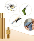 50 Pcs Dope 3D Printing Brass Nuts M5 Threaded Inserts Heat Set Tip Kit With Soldering Adapter For Heat Embedment In 3D Printed Parts