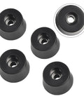 Four Pack Rubber Equipment Feet For Speaker Cabinets 19mm Tall With 33mm Diameter Beefy Anti Slip Pads And Steel Washer