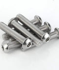 Top Shelf M6-1.0 X 12mm Stainless Steel Button Head Socket Cap Screws Featuring Hex Drive and Heavy Duty 18-8 Construction in a 25 piece set.