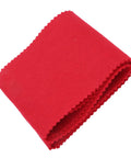 Universal Washable Piano Keyboard Cloth Cover for Digital and Acoustic Keyboards, Durable Felt Guard with Red Finish, folded detail