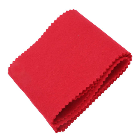 Universal Washable Piano Keyboard Cloth Cover for Digital and Acoustic Keyboards, Durable Felt Guard with Red Finish, folded detail