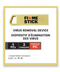 Gold Virus Removal USB Stick for Windows PCs, Unlimited Use Up to Five Laptops or Desktops for Two Years packaging front view