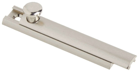 Security Slide Latch Door Lock Bolt 3 Inch Heavy Duty Hardware For Flush Or Recessed Doors And Gates Satin Nickel Finish