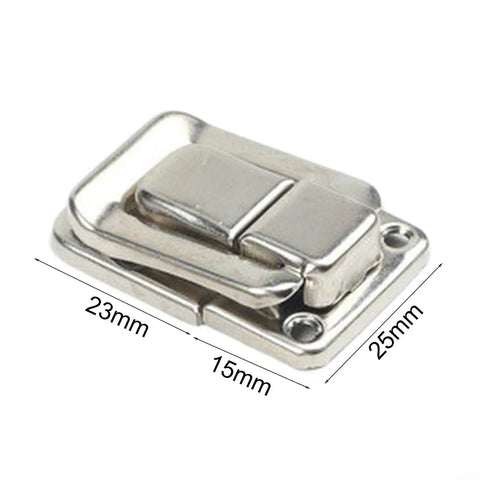 6 Pack Nickel Toggle Latch For Suitcase And Trunk Luggage Box Lock Clasp With Screws 38x25mm Iron Case Hardware, close-up view
