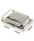 Secure Your Gear With These Small Nickel Toggle Latches heavy duty iron hasp lock 25x15mm for trunks and cabinets.