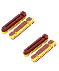 Carbon Rim Brake Pads With Cork And Carbon Compound For Shimano All Road Series Including Dura Ace Ultegra And 105 And SRAM Road Bikes Pack Of Two Pairs