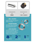 Details of coreless and brushless motors, bearings for Brushless RC Helicopter With 6 Axis Gyro And Altitude Hold, One Key Takeoff Landing