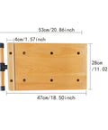 Heavy Duty Portable Woodworking Bench Vise Crafted From Premium Hardwood With Four Dead Simple Bench Dogs And Dual Lockdown Clamps For No Sweat Setup And Rock Solid Holds On Any Shop Build, measuring 53cm x 28cm.