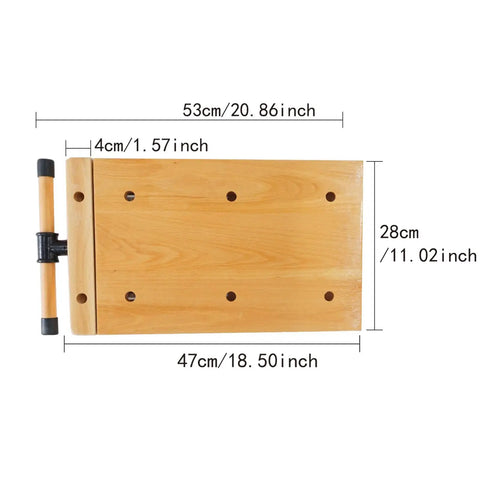 Heavy Duty Portable Woodworking Bench Vise Crafted From Premium Hardwood With Four Dead Simple Bench Dogs And Dual Lockdown Clamps For No Sweat Setup And Rock Solid Holds On Any Shop Build, measuring 53cm x 28cm.