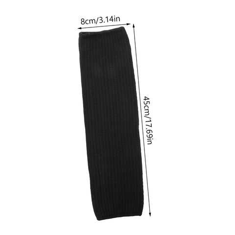 2 Pairs Cut Resistant Arm Sleeves Heavy Slash Proof Arm Guards For Welding Gardening And Mechanic Jobs Built Tough With Breathable PE Mesh, black sleeve measuring 8cm by 45cm.
