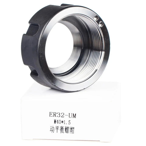 Top Shelf Precision Balanced Collet Nut Rock Solid Clamping Adapter For ER16 CNC Milling And Engraving Tools Killer Grip angle view.