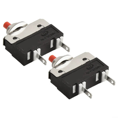 Straight Up No Sweat Push Button Circuit Breaker Switch 2.5A To 5A With Dead Simple Manual Reset for appliances, 2-pack