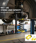 Heavy Duty MacPherson Strut Spring Compressor Tool Kit With Impact Wrench Compatibility in use on car suspension system