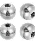 4 Pack 17mm Ball Nut Knobs With 1/4-20 UNC Female Threads, Steel Swivel Ball Joint Adapters For Camera Mounts, Silver