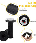 Seven Eighth Inch Mini Bike Throttle Handlebar Grips 22 Millimeter Fit For Coleman CT200U, focus on grip texture and size