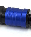 Close-up of Four Piece High Flow Aluminum Female Coupling Connector Kit with Quick Connect Push To Connect System Delivers Twice The Air Flow