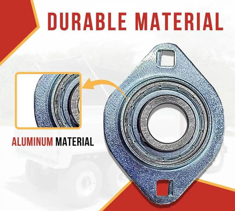 Three Quarter Inch Shaft Axle Bearing With Flanges For Dump Truck Tarp Systems Two Pack Aluminum Pillow Block Bearing