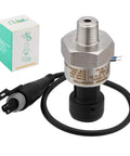 0-150 Psi Pressure Transducer Sensor With 1/8-27 NPT 316 Stainless Steel Thread And Harness Connector Linear 0.5V To 4.5V Output For Oil Fuel Air Water Pressure Systems High Accuracy