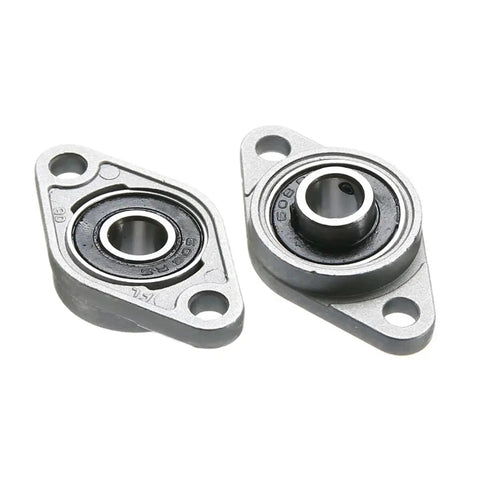 Sick Zinc Alloy Rhombic Flange Bearing Units for 3D Printers with 8mm Bore Size and Easy Installs on Flat Surfaces using Pre Assembled Ball Bearings for Smooth Motion and Value so You can Save Cash getting This 2 Pack because It Is Reliable., 2 zinc alloy flange bearings with 8mm bore and mounting holes