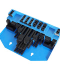 Mitoharet 58-piece 1/2 in T-slot hold-down clamp kit in blue plastic storage box