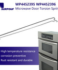 Microwave Door Torsion Spring Kit Left And Right Stainless Steel Models For KitchenAid Whirlpool Microwaves Replacement