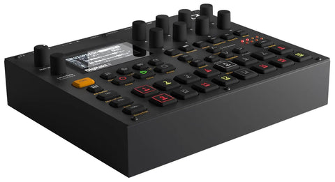 Black Dope 16 Track Drum Machine And Sampler With MIDI Sequencer Per Track LFOs Euclidean Pattern Generator