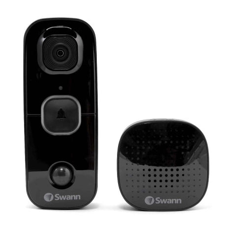 Buddy Video Doorbell 2 Piece Set With Smart WiFi, Ultra Wide 180 Degree View, Chime Speaker Unit shown