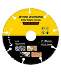 Carbide Multitool Saw Disc 105mm to 125mm for Wood Cutting on Oscillating Tools and Angle Grinders Fits Standard Arbors