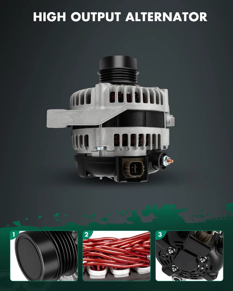 Beefed Up Power 100 Amp Alternator Replacement For Toyota Camry 2012 2015 2.5L, RAV4 2009 2012 2.5L, Scion tC 2011 2016