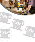 Product image of 3 Pack Spring Loaded Door Latch Ball Roller Catch Set in white ABS plastic shown in workshop setting.