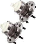 Pair of Rear Wheel Hub Bearing Assemblies with ABS for 5 Lug Vehicles Direct Fit Buick Century 2004 2005