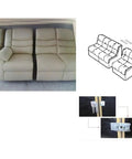Heavy Duty Sectional Sofa Connectors Eight Pack Metal Furniture Brackets Anti Rust Modular Couch Locks shown with sectional sofa detail and installation.