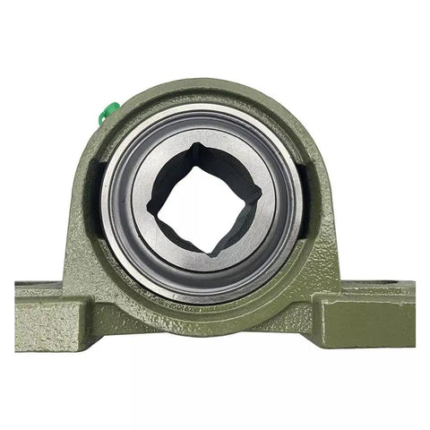 Heavy Duty Disc Pillow Block Bearing 1-1/8 Inch Bore Replacement For Tufline TPBT60 SpinCo GW208PPB5-P front view