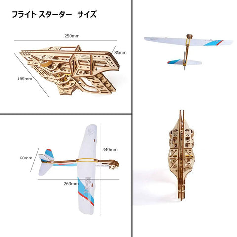 Aeroplane Starter Ramp 3D Model Kit for Adults and Teens, Laser Cut Wooden Puzzle Construction Set, Creative No Glue Build, Awesome Hands On Aviation Themed DIY Project for Skill Building, 250mm wooden model