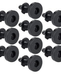 20 Pcs Adjustable Leveling Screws Feet Black Table Height Raiser Stabilizers For Uneven Floors Anti Slip Floor Friendly Levelers For Tables Chairs Cabinets And Other Wood Furniture, black metal set