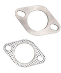 2 Inch Flange Connection Kit With Stainless Steel Flanges And Gasket Set Including Bolts Locknuts And Washers For Downpipe And Catback Header Repair Heavy Duty Truck Grade Build Complete 8 Piece Assembly For Secure Exhaust Joints