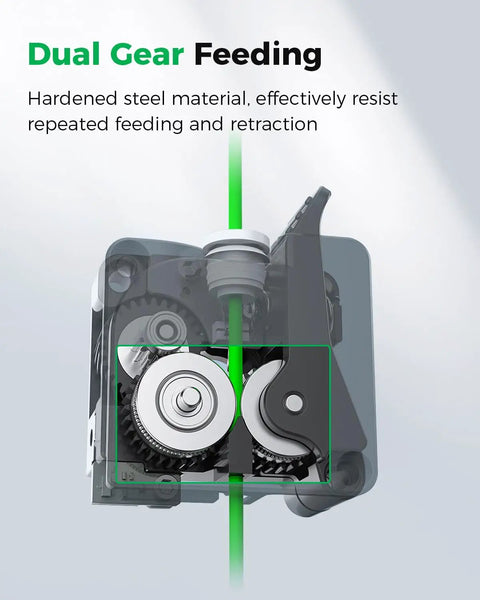 K2 Plus Extruder Kit With Built In Filament Break Sensor Pro Grade Dual Gear System Delivers Smooth Feeding With Up To 80N Drive Force Compatible With K2 Plus K2 Pro And K1 Pro 3D Printers, hardened steel dual gears