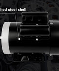 Reliable 1.5 HP Electric Motor With 3450 RPM Reversible Single Phase 56C Frame TEFC Five Eighth Inch Shaft 115V And 230V side view