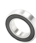 Four Piece Bicycle Hub Ball Bearing Kit For Front And Rear Hubs 6800RS 6801RS 6802RS 6803RS Replacement Bearings For MTB Wheels ABEC 7 Quiet High Speed Sealed And Beefy, sealed bearing close-up
