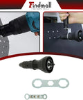 Tough As Nails Electric Rivet Nut Gun Drill Adapter For Cordless Drills, shown being used on sheet metal with a drill.