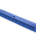 Top Shelf Plastic Push Broom Head Built Tough Heavy Duty Workhorse Combines Soft Medium Stiff Bristles Color Code Tag System Blue