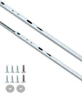 Heavy Duty Metal Drawer Slides Set Of Two 13.5 Inch Rails For Cabinets And Dressers Smooth Two Way Extension rustproof steel with screws